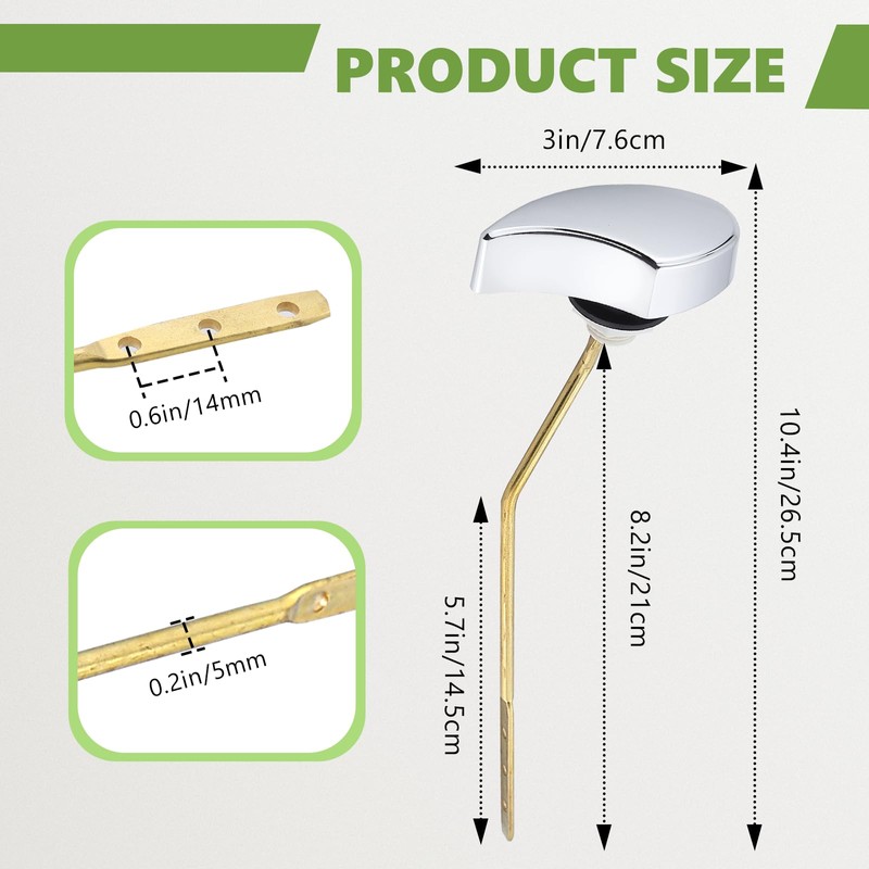 OasisFlow Toilet Handle Compatible with TOTO THU068#CP Trip Lvr for