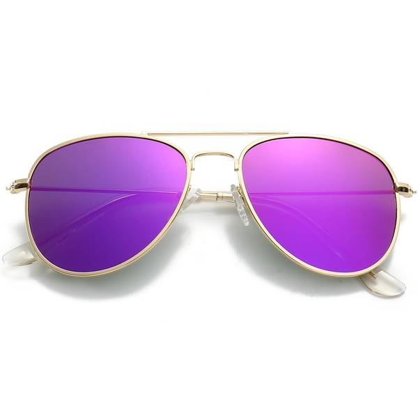 Breaksun Kids Polarized Aviator Sunglasses for Girls Boys Age 3-10,