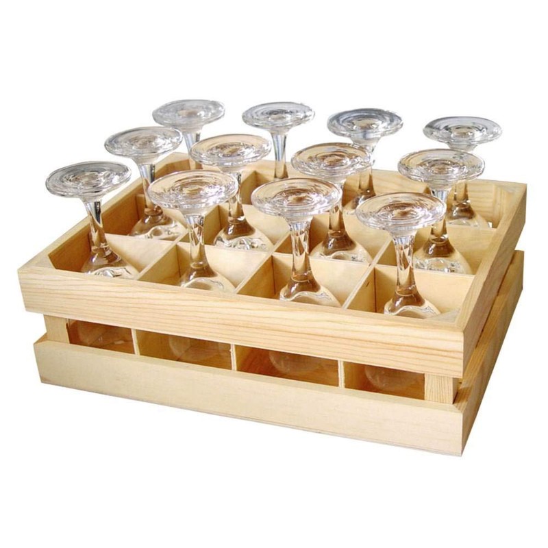IWA Mini Wine Glasses with Crate Set of 12#27371