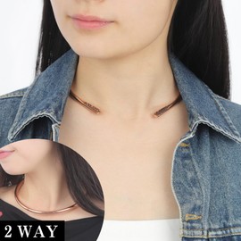 Lotus Mind Pure Copper Neck Collar Necklace, Neck Choker, Electromagnetic Wave Hypersensitivity, Handmade, Simple, Fashionable