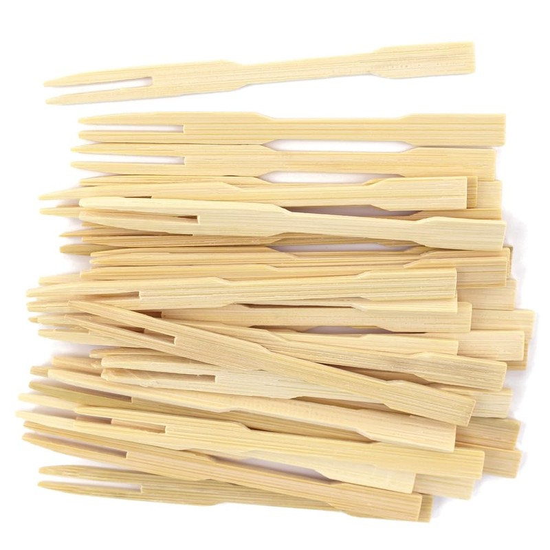 Premium Mini Cocktail Tasting Forks 3.5" Inches 100 Pieces -