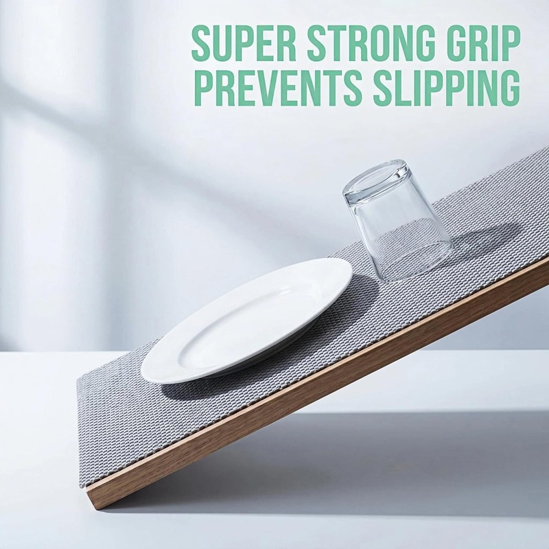 Drawer Liner, Shelf Liner, Non Slip, Non-Adhesive, 12" x 20'
