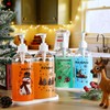 Roowest 4 Pcs Christmas Soap Dispenser 16.9 oz Clear Xmas