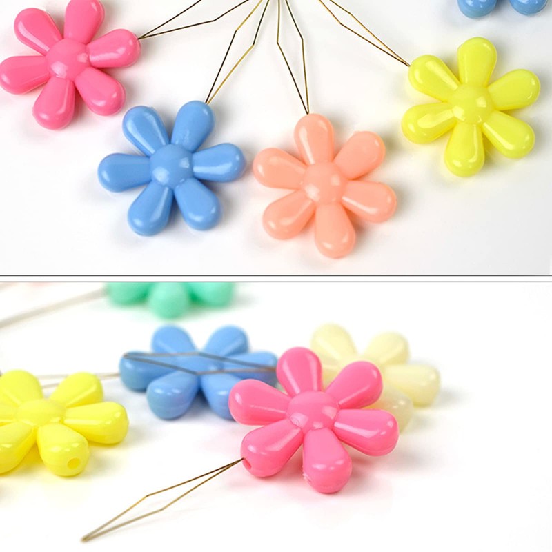 10 Pcs Threader Tool Flower Shape DIY Handicraft Sewing Tool