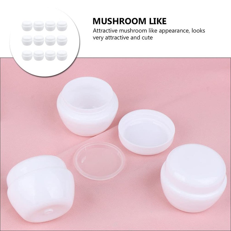 BESTOYARD Cream Case, Small Round Case, 0.2 oz (5 g),
