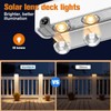 NIORSUN Solar Fence Lights Outdoor 8 Pack, IP65 Waterproof Large