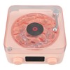Record Player Style Bluetooth Speaker with Night Light and Time