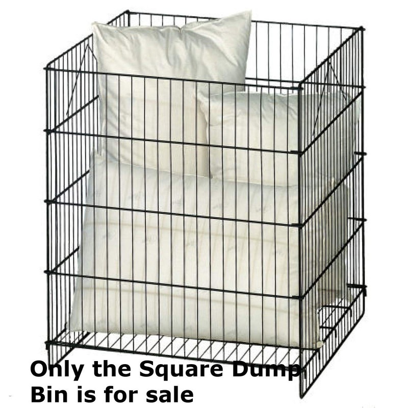 Black Square Dump Bin Display - 30 H x 26