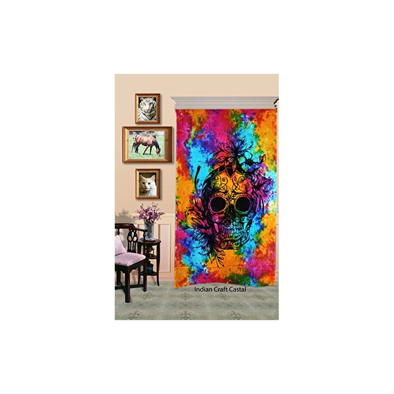ICC Skull Tapestries Grateful dead Tapestry psychedelic Tapestry Wall hanging
