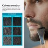 Bigote y barba de gel de color negro real M-55