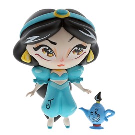 Enesco The World of Miss Mindy Aladdin Jasmine and Mini Genie Vinyl Figurine, 7 Inch, Multicolor