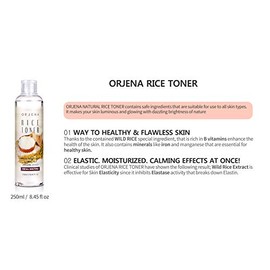 ORJENA Nature Rice Toner for dry skin_Moisturizing and Smooth Effect_Kbeauty_Korean Skincare_Skincare product