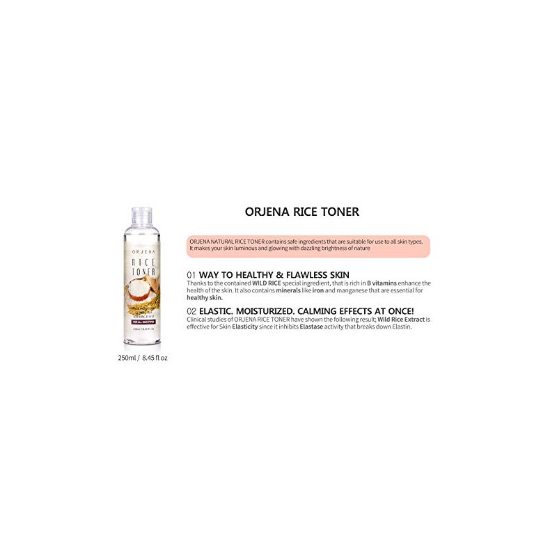 ORJENA Nature Rice Toner for dry skin_Moisturizing and Smooth Effect_Kbeauty_Korean