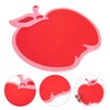 SHERCHPRY Red Apple Serving Board, Fruit- shaped Cutting Board with