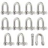 Pack of 10 M6 Shackles Stainless Steel 304 Anchor Shackles