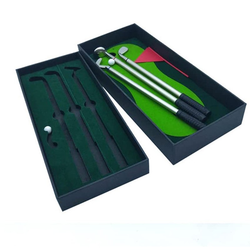 JUNTAO Mini Golf Club Putter Ballpoint Pen Golfers Gift Box