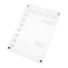 LALAFINA Magnetic Planning Board for Home Dry Erase Refrigerator Writing Reusable Memo Board for Grocery Lists and Reminders Family Organizer