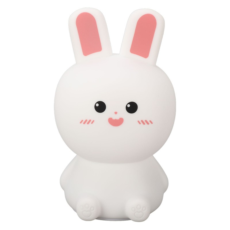 Cute Night Light Tap Control 5 Modes Rechargeable Rabbit Shape