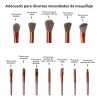 Set 13 Brochas De Maquillaje Profesional Juego De Brochas Color