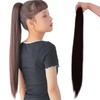 AQUADOL wgt823JBK Super Long Straight Clip Pony
