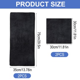 BFSYRR Gym Towel, Microfibre Towel, 4 Pack Super Soft and Absorbent Sports Towels for Men and Women, Workout Sweat Towels for Gym Travel Camping Hiking Yoga