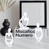 TenaLucy Pack of 3 Thinker Sculpture, Thinker Statue Modern Figures