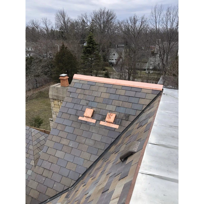 Vermont New Natural Slate Tile Roofing Gray Green 1” Thickness