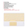 Bluetooth Keyboard Touchpad Round Keycap with Ergonomic Design Stable Connection