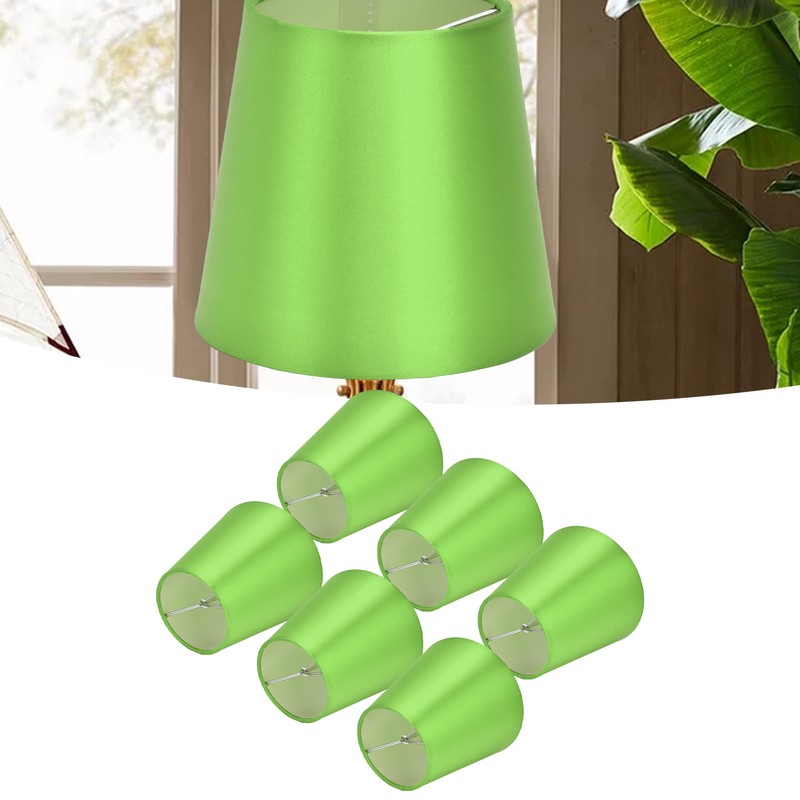 6PCS E14 Lamp Shade Fabric Lampshade Table Lamp Ceiling Lamp