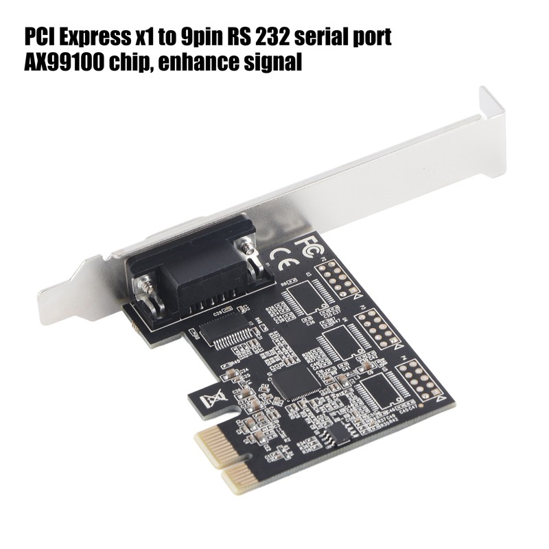 PCI E to RS232 Serial Adapter Card High Speed Transmission
