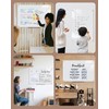 Mifuro Magnetic Glass Whiteboard，36"x24" Wall Mounted Frameless Dry Erase Board