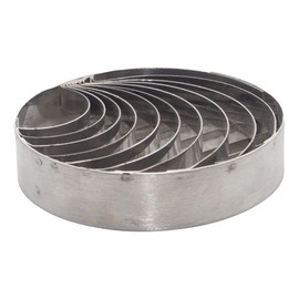 La Sol Imports Concha Cutter Mexican Bread Tool Cortador de Conchas para Pan,5.5 Inches Diameter 0.9 Inches Height Two Sided Stainless Steel (5.5 Inches)