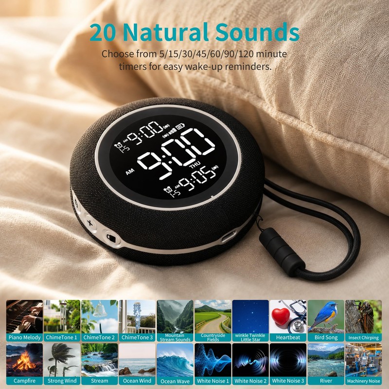 IKHDCYH Super Loud Vibrating Alarm Clock for Heavy Sleepers Adults