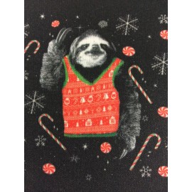 Can Coozie 2 Pack Holiday Christmas Party Can Cooler Sloth Santa Claus