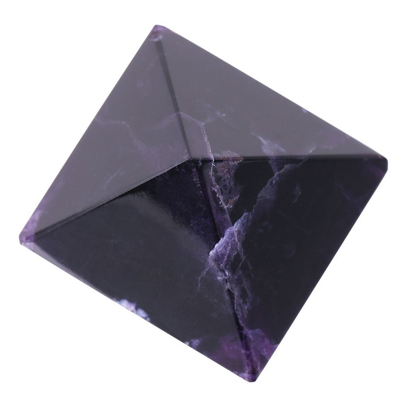 Amethyst Pyramid, Crystal Pyramid Figure, Mini Home Decoration Exquisite Interior