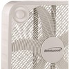 Brentwood Kool Zone Box Fan, 3-Speed 20-inch, White