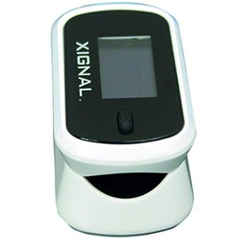 Oxímetro MD 300 Xignal - Comprueba de Manera Precisa la Saturación de Oxígeno en la Sangre y el Pulso - Para su Uso en el Hogar, Clínicas y Hospitales - Compacto, Fiable, Duradero y Fácil de Usar - Pantalla OLED con 7 Modos de Display y Apagado Automático