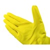 Romed Household Gloves Yellow 100% Natural Latex (Size: L, 12