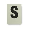 Dovetails Vintage Big Letter S Stencil 120 mm tall Modern