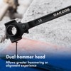 DAKCOS 3/4" x 7/8" Ratchet Spud Wrench with Hammer Head,