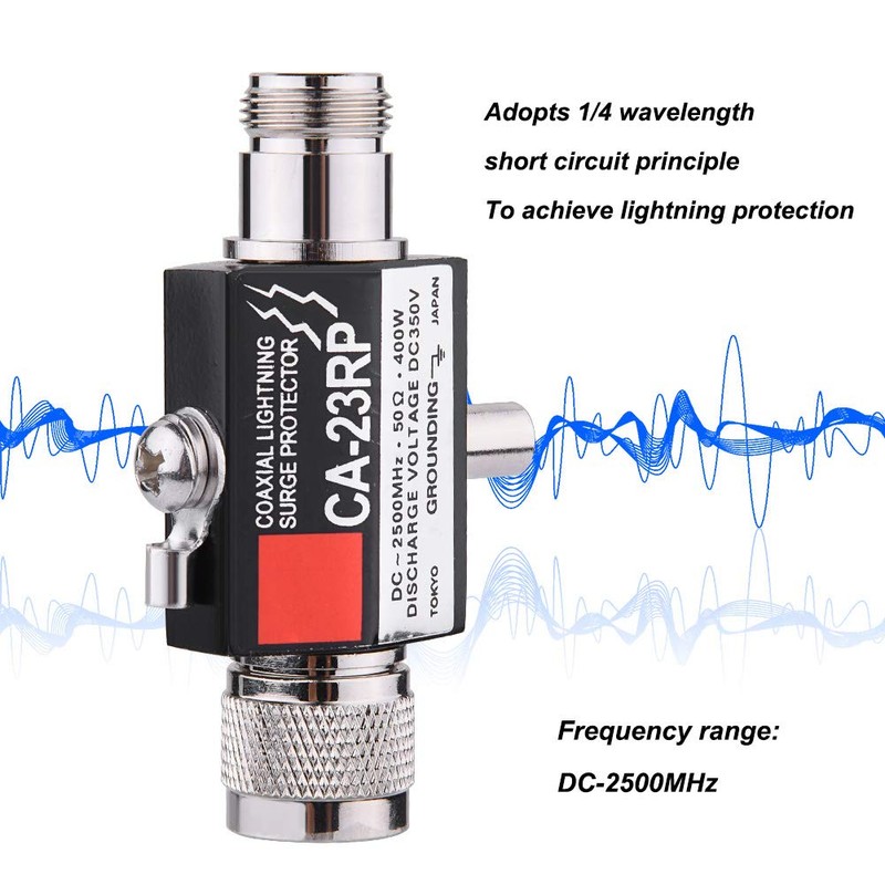 Eboxer 50Ω DC-2500 MHz N Plug 400 Watt Coaxial Flash