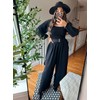 Happy Sailed Jumpsuits for Women Dressy Fall Square Neck Long
