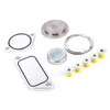 EGR Plug Kit 5pcs Aluminium Alloy Gaskets 5pcs Rubber Plugs