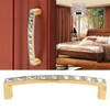 Crystal Pull Modern Cabinet Handle Bling Gold Zinc Alloy Drawer