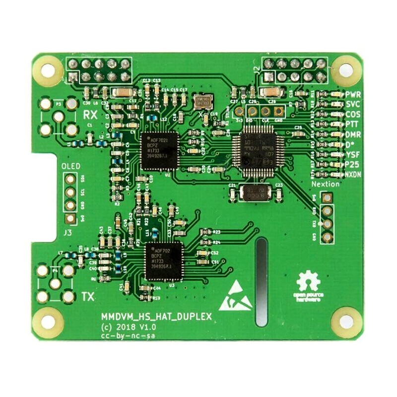 AURSINC MMDVM Duplex Hotspot Module Dual Hat V1.5.2 with 0.96