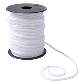 IPEA White Nylon Rope for Blinds and Curtains - 50 Metres - Made in Italy - White Nylon Thread - Rope for Roman Blinds, Valances, Shutters, Accessories - Thickness 3 mm