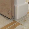JUBEST Silver Aluminum T-Guide for Sliding Barn Door Hardware Set