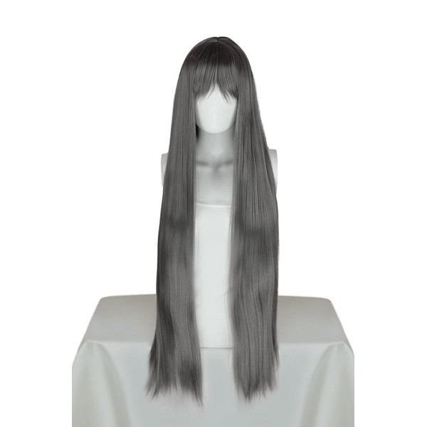 EpicCosplay® Persephone Gunmetal Grey Long Straight Wigs