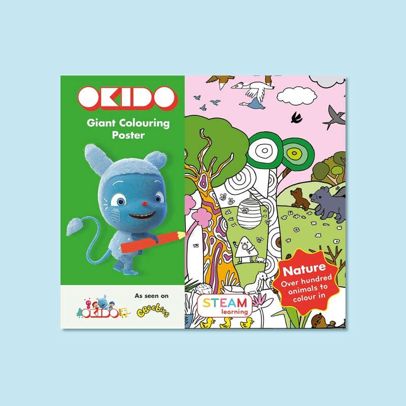 OKIDO: Nature GIANT Colouring Poster | 100x70cm Poster | Colouring