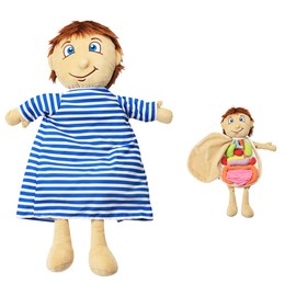 KAKIBLIN Human Body Anatomy Toys, Preschool Educational Organs of The Human Body, Anatomy Toys for Kids, Body Organs Apron Teaching Tools